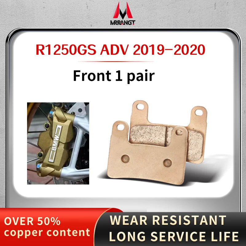 Sintered Metal Brake Pads for BMW R1200GS R1200RT R1250R R1250RT R1250SE R1250LE R1250GS ADV – Brake Pad Tools – Front / Rear – from $18