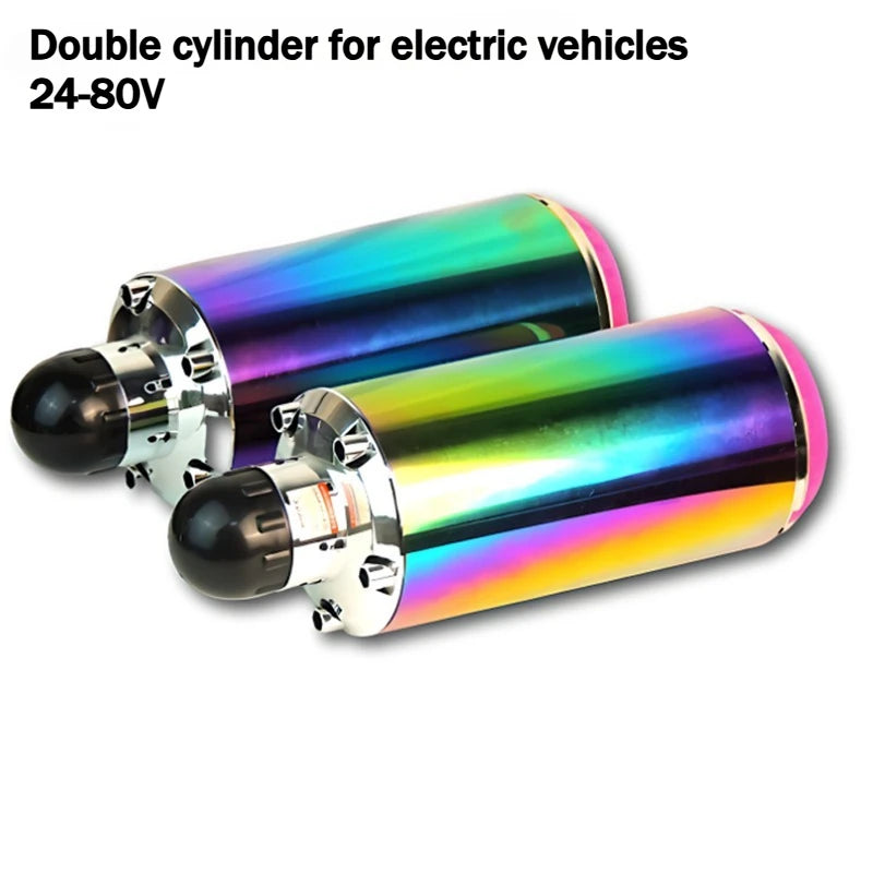 Motorcycle Speakers – Electric Exhaust Pipe Audio System, IP66 Waterproof