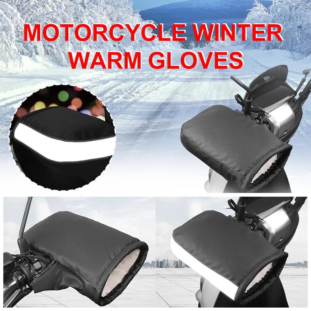 PU Handlebar Muffs Windproof Waterproof
