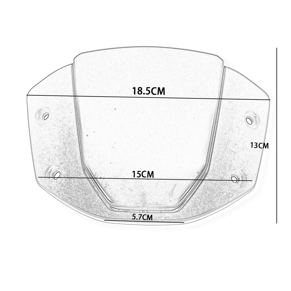 Motorcycle Windshield – Sport Front Wind Deflector with Bracket for Honda CB650R