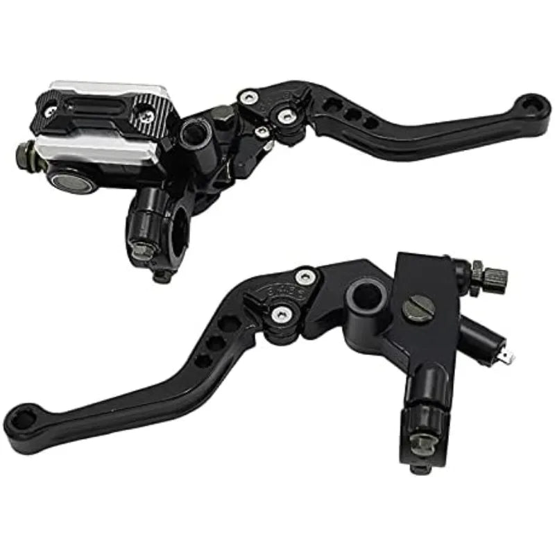 Universal 22mm Hydraulic Brake Master Cylinder & Clutch Lever Full Kit – CNC Aluminum – Honda / Yamaha – 6 Colors – $37–$42