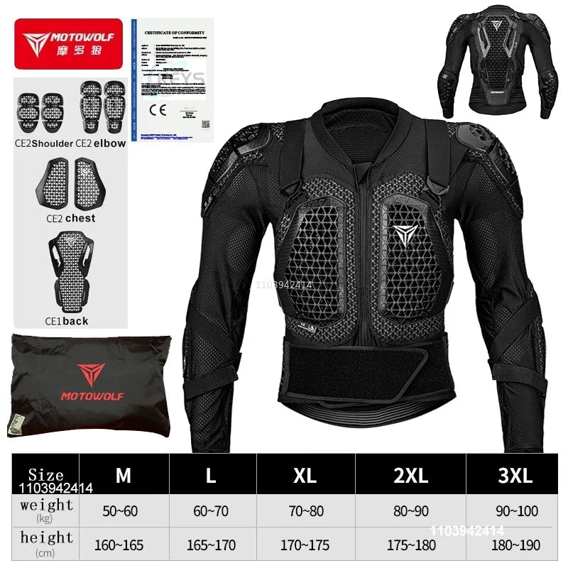 CE Approved Motocross Body Armor Jacket