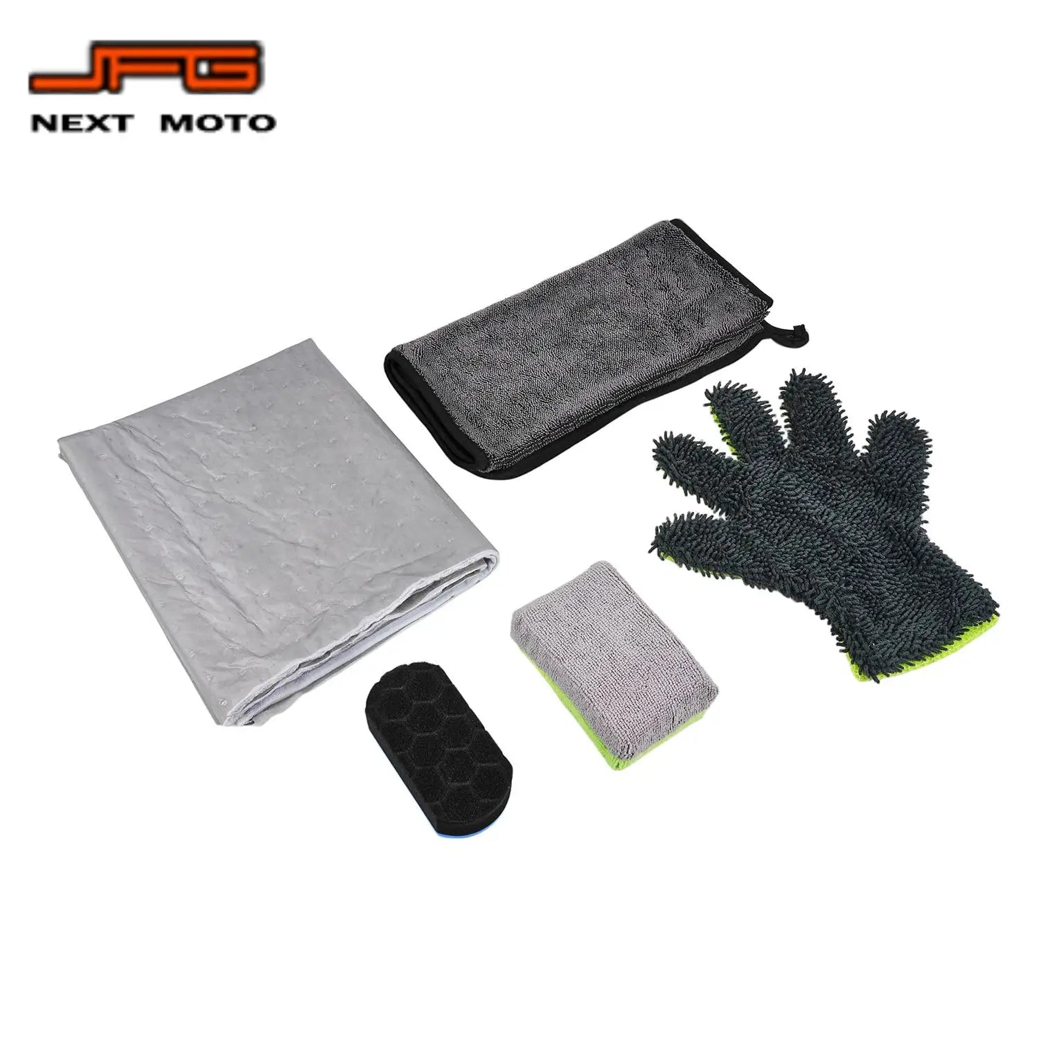 JFGRACING 10-Piece Motorcycle Detailing
