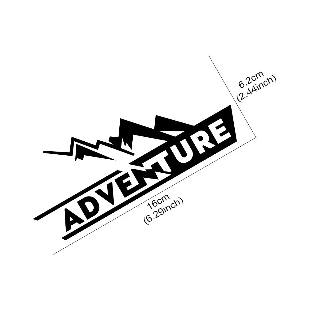 Adventure Motorcycle Top Box Vinyl Decal Sticker – Glossy Black / Carbon Fiber / Matt Black – Waterproof 3-Layer Transfer – for Honda Africa Twin / BMW GS 1200 1250 – 1 or 2 Pieces – $10