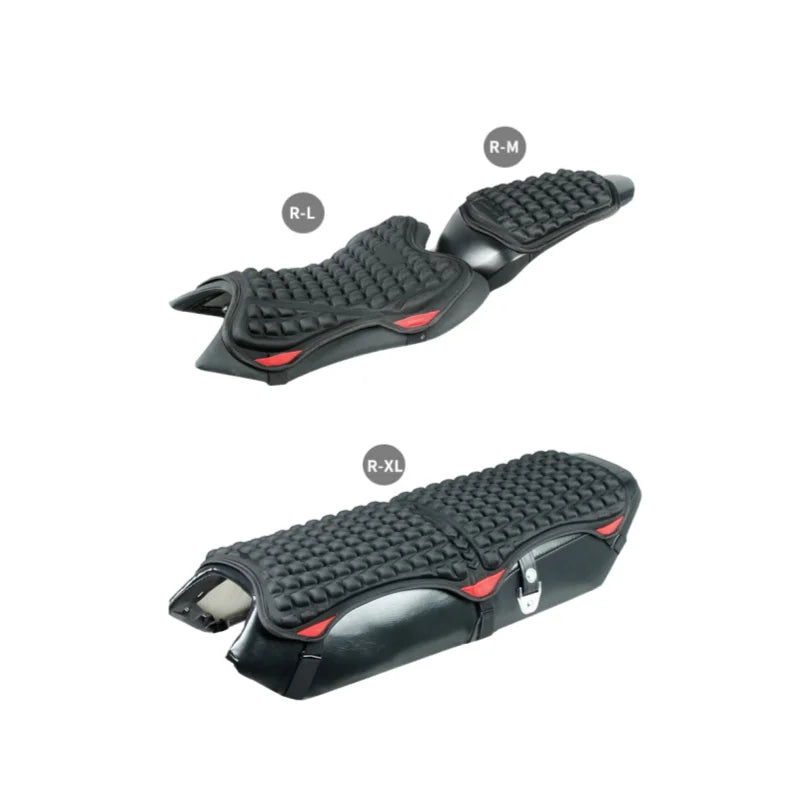 Black Comfort Gel Motorcycle Seat Pad Breathable Universal Shock Absorbing Cushion Bike Seat Cover for Advanced Mountain Riding