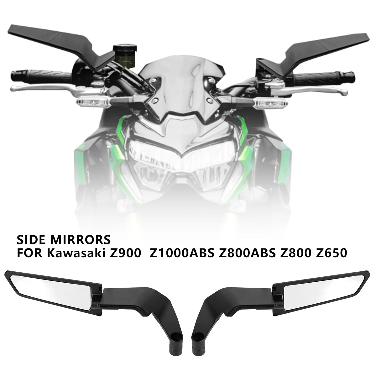 SOYAVISION Stealth Winglet Rotatable Motorcycle Mirror CNC Aluminium Adjustable Rearview Motorcycle Mirror for Yamaha MT-03 MT-07 MT-09 R1 R3 R7 XMAX KTM BMW