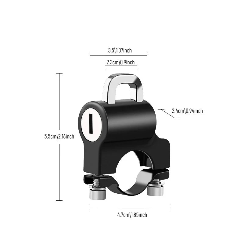 Universal Motorcycle Helmet Lock Anti-Theft Bicycle Bike Anti-theft Security Fixed Lock Metal Multi-function Moto Accessories