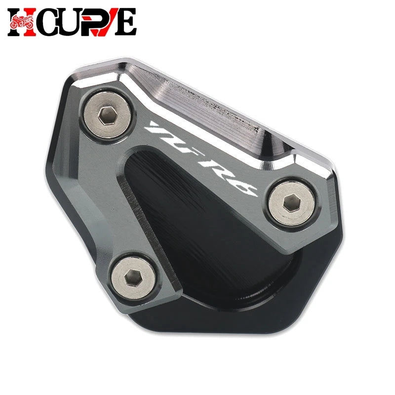 Motorcycle CNC Kickstand Foot Side Stand Extension Pad Support Plate Enlarge Stand For YZF-R6 YZFR6 YZF R6 2006-2016 – HICurves CNC Aluminum Blue Red Gold Black Titanium