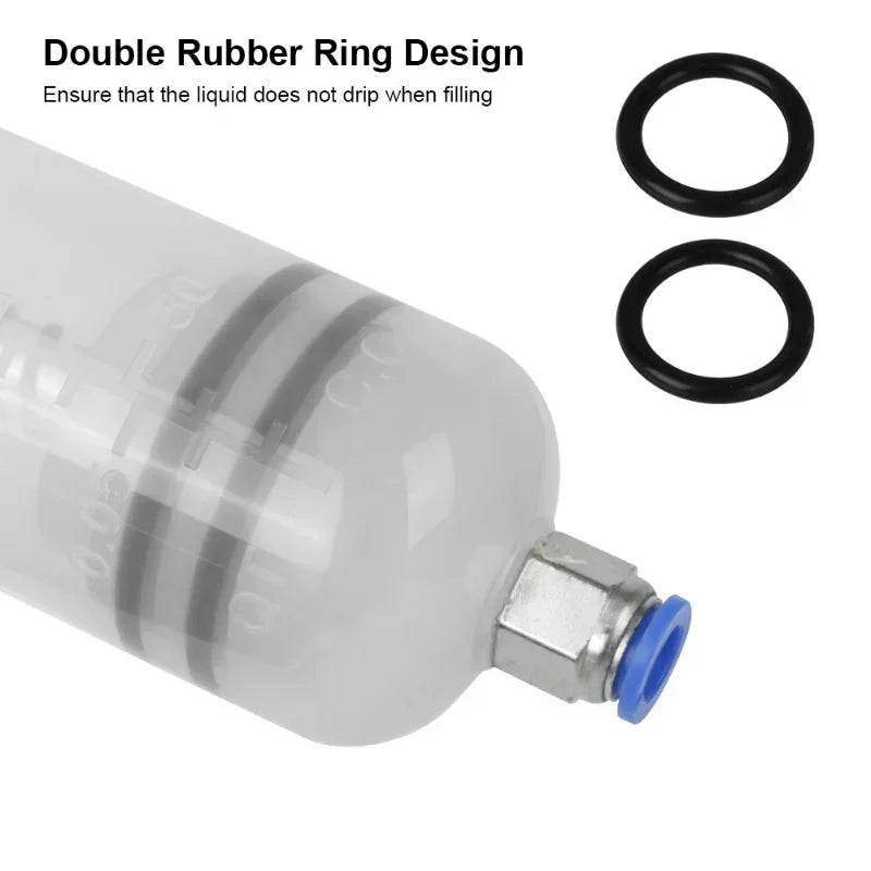 200cc Car Oil Change & Brake Bleeder Fluid Pump Extractor Filling Syringe Bottle – Brake Bleeding Tools for Universal Truck Motorcycle Vehicle – Black – $11