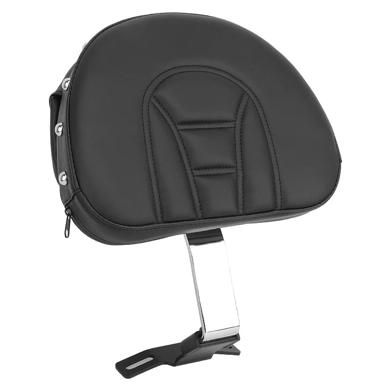 Motorcycle Adjustable Plug In Driver Backrest Rider Sissy Bar Pad For Harley Dyna Softail Electra Road Street Glide Road King