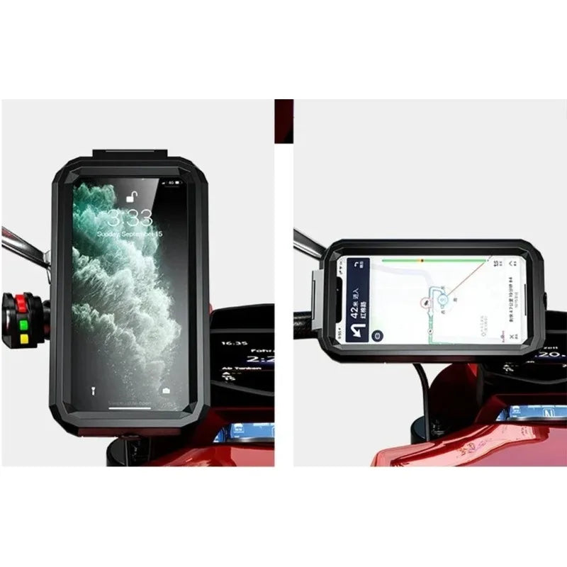 Motorcycle Wireless Charger Holder QC 3.0 Fast Charging Motorbike Phone Waterproof Cellphone Stand For iPhone 17 16 15 Samsung
