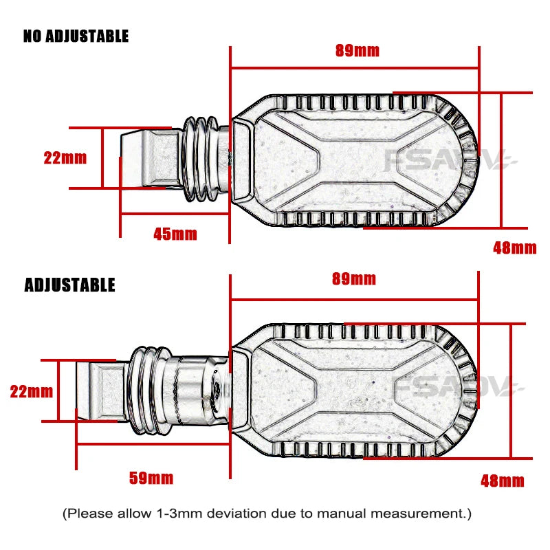 BMW F750GS F850GS F850GS Adventure 2018–2023 Adjustable Front & Rear Foot Pegs – Aluminum + Rubber – Silver or Black – Fixed or 360° Adjustable – $77–$97