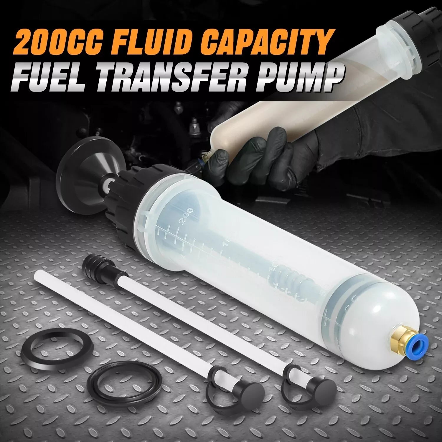 Universal Car Motorcycle Truck Oil Change & Brake Bleeder Fluid Pump Extractor Filling Syringe Bottle – Brake Bleeding Tools – 200cc / 500cc – $20