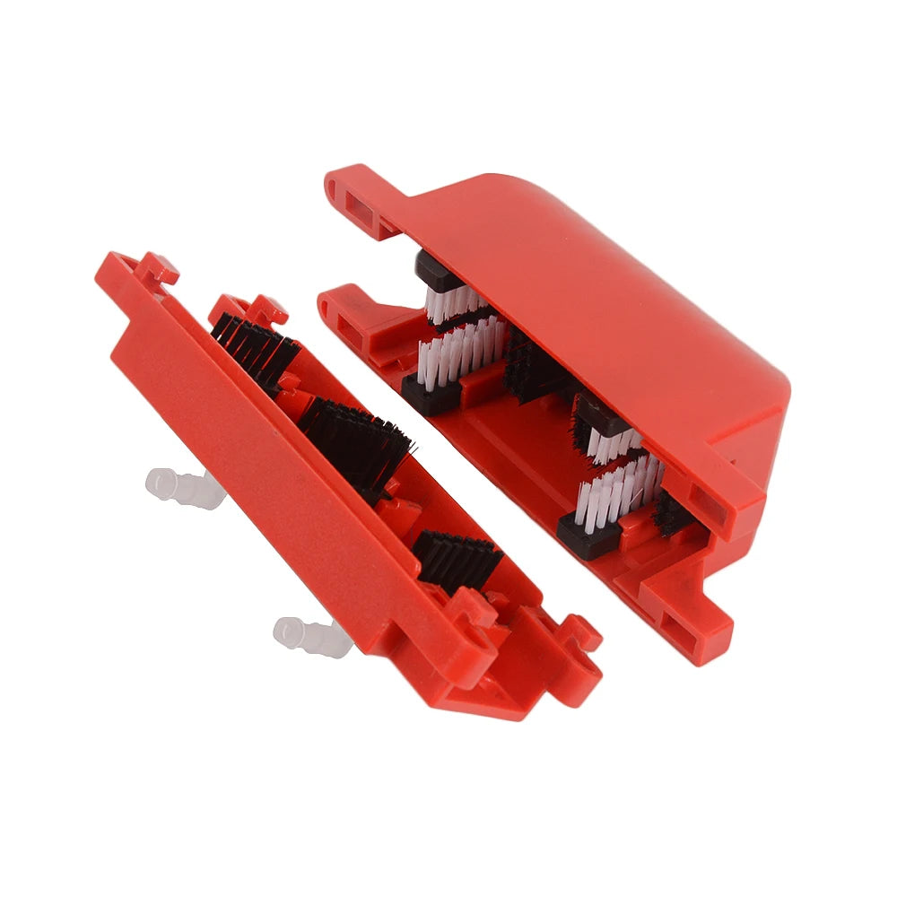 Motorcycle Chain Cleaning & Lube Device Tools – Full Set with 2PCS Pump Bottle – Brush Gear Cleaner & Lubricating Accessory – $33