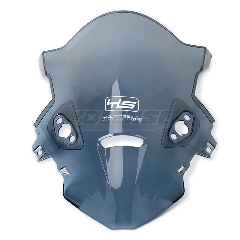 Fit for CFMOTO 675SR 675SR-R 675 SR SRR Motorcycle Accessories Windscreen Wind Deflectors Double Bubble Windshield Screen – YOLENSE ABS Plastic With YLS / NO LOGO Black Gray Light Gray