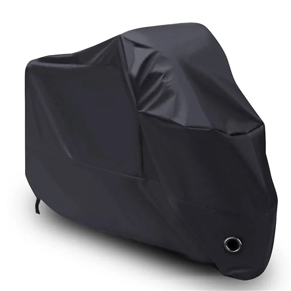 Motorcycle Cover for NMAX AEROX PCX MIO BEAT CLICK Waterproof Rain and Dust UV Cover – Polyester Taffeta PU Coating All Black Lock Holes Windproof Buckle Storage Bag M-XXXL