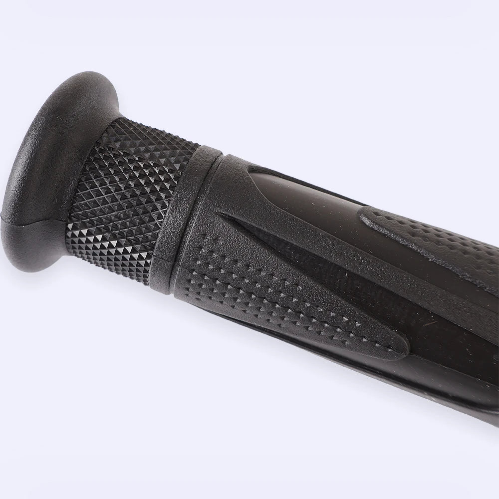Triumph Motorcycle Handlebar Grips 25mm High Quality Rubber Striped Non-Slip Shockproof Handle Bar Grip Cover for Street Triple 765 Speed Triple Tiger 900 1200 Rocket 3 Scrambler 1200 Daytona Trident 660 – Black (1 Pair)