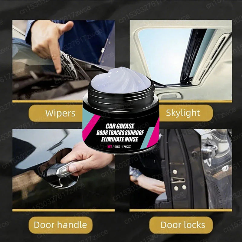 White Multipurpose Grease Lubricant – Car Door Hinge Sunroof Track Gear Bearing – Anti-Noise Anti-Rust Anti-Wear – 50g / 100g / 200g – $15