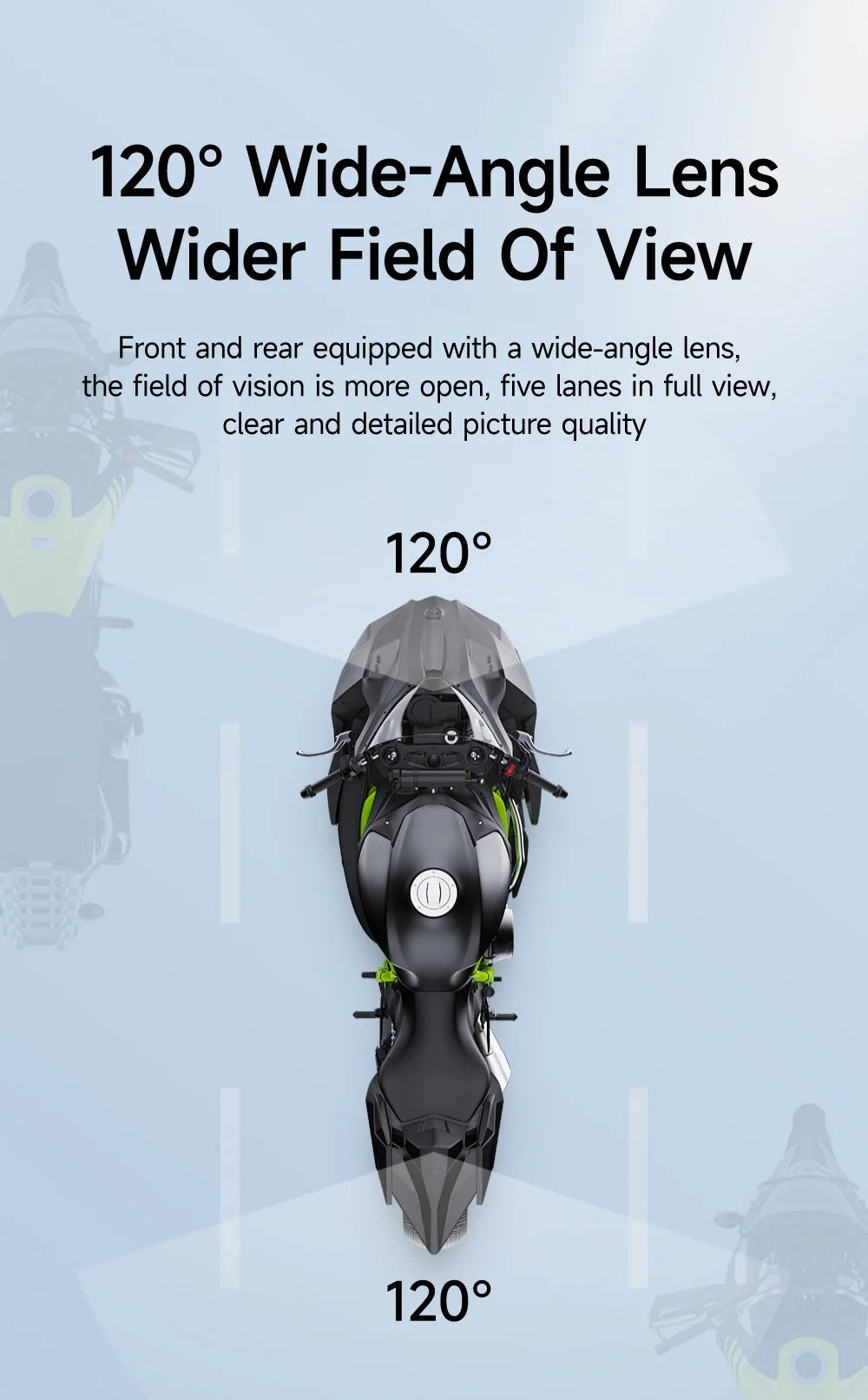 JIUYIN Dual Lens Motorcycle Dash Cam 720P/1080P Front & Rear Waterproof WiFi Night Vision Loop Recording Motorcycle Camera DVR Black Box G-Sensor