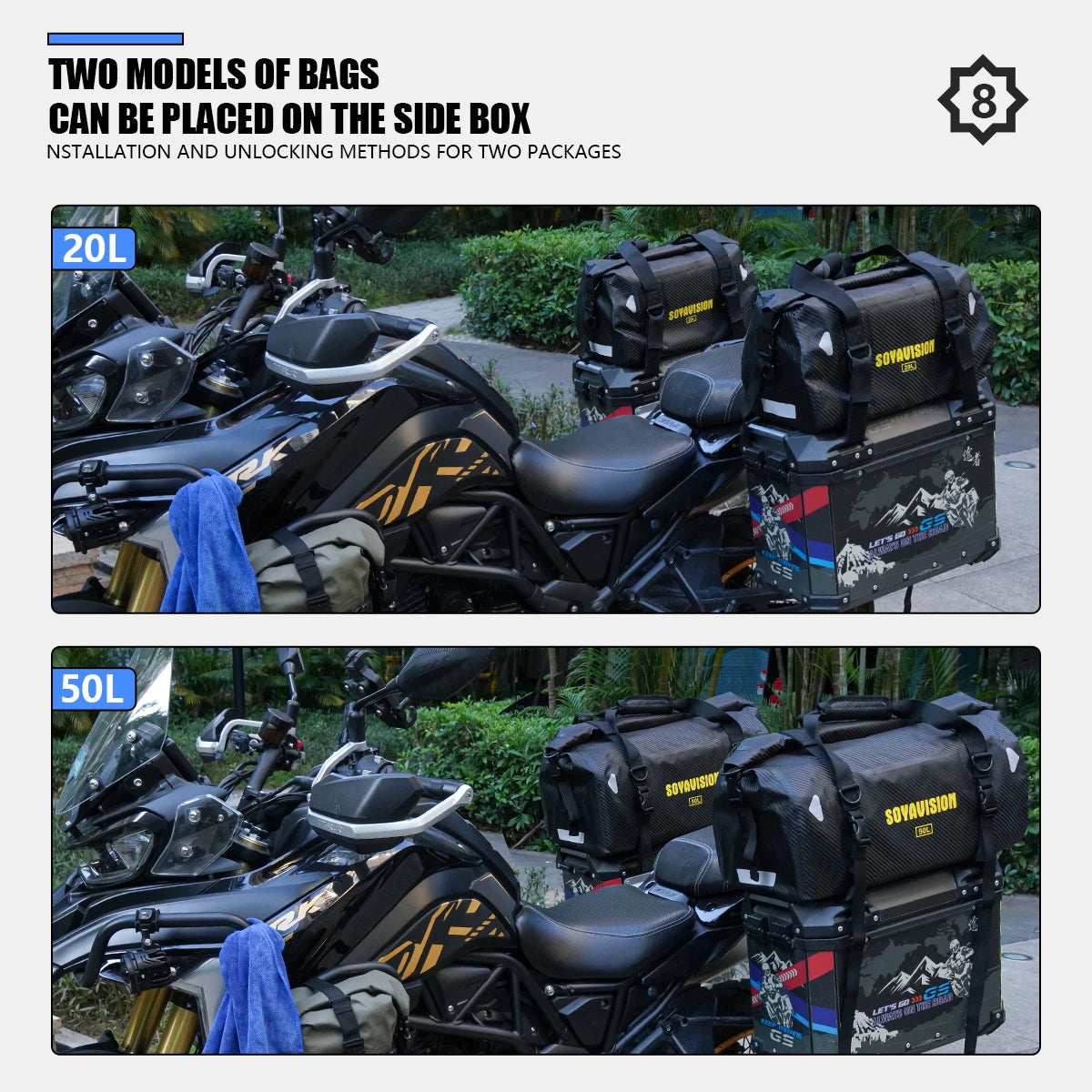 Motorcycle Backpack – Waterproof 20L/40L/66L Dry Travel Bag