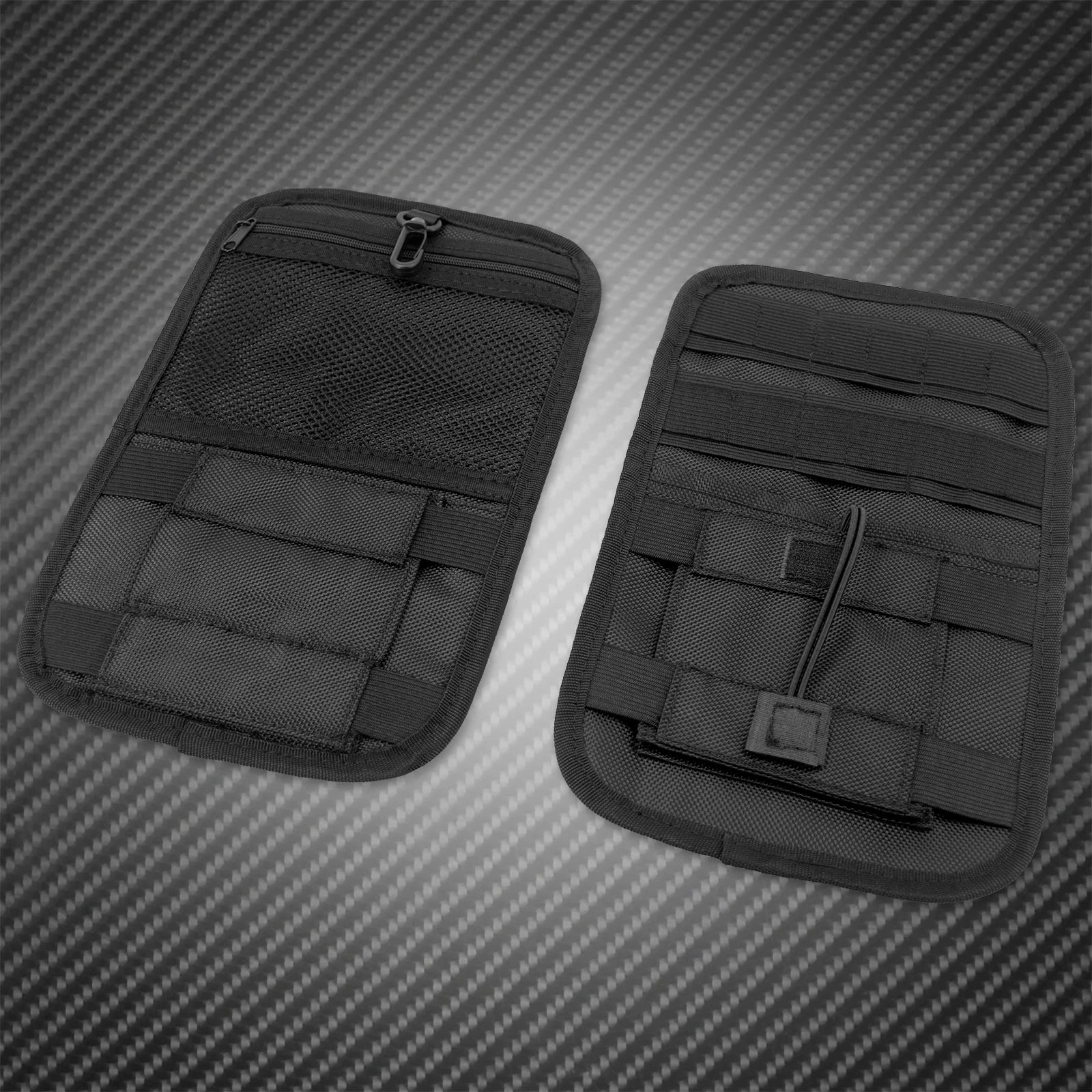 MACTIONS Motorcycle Saddlebag Organizer Hard Bags Inner Storage Case for Harley Touring Road King Street Glide Electra Glide Dyna Softail 1993-Up – Nylon Waterproof Zippered Pockets