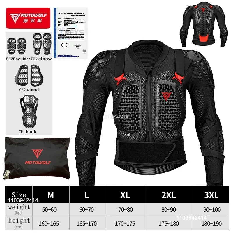 CE Approved Motocross Body Armor Jacket