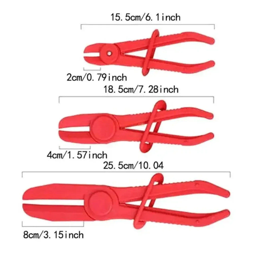 3-Piece Nylon Car Hose Clamp Pliers Set – Brake Line Tools – Brake Pipe Fuel Water Line Heater and Radiator Hose Clamp Pliers for Car – 3 Sizes – $18