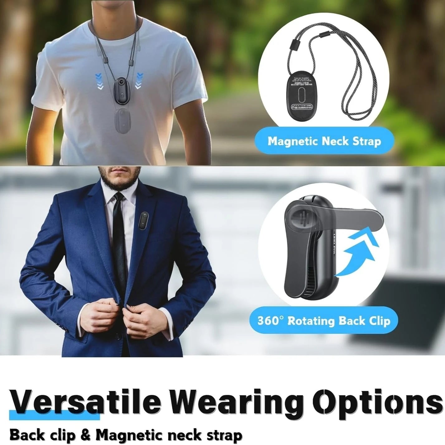 1080P Thumb Motorcycle Helmet Cam Tiny Portable Spring Clip POV Action Camera 8MP Sony Sensor Hands-Free Vlogging Motorcycle Camera for Cycling Motorcycle Bike