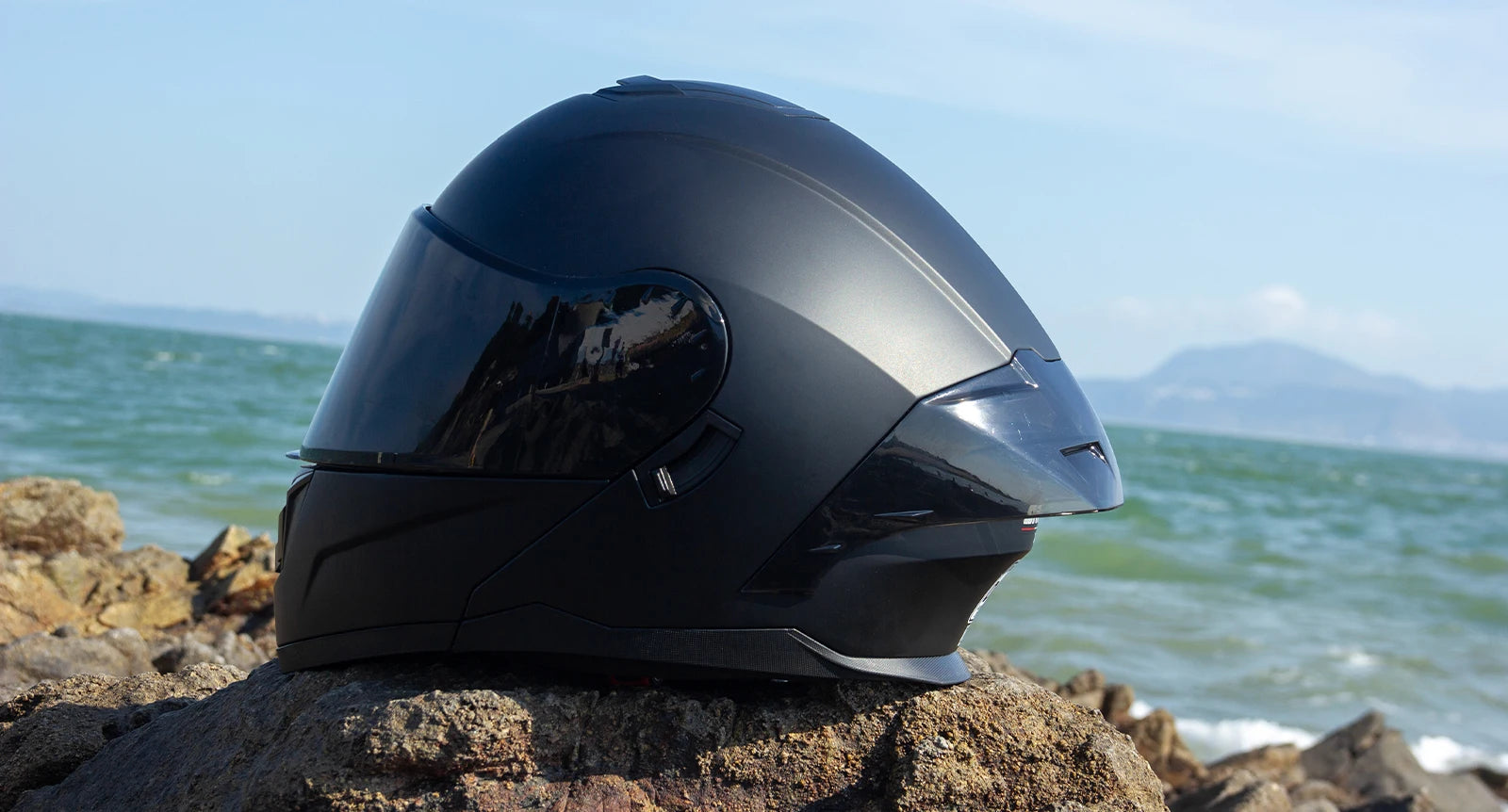 Crown Racing Modular Motorcycle Helmet, DOT Certified Flip-Up Full Face Helmet with Dual Visor and Extra Clear Shield, Adult Sizes M-XL, Matte Black