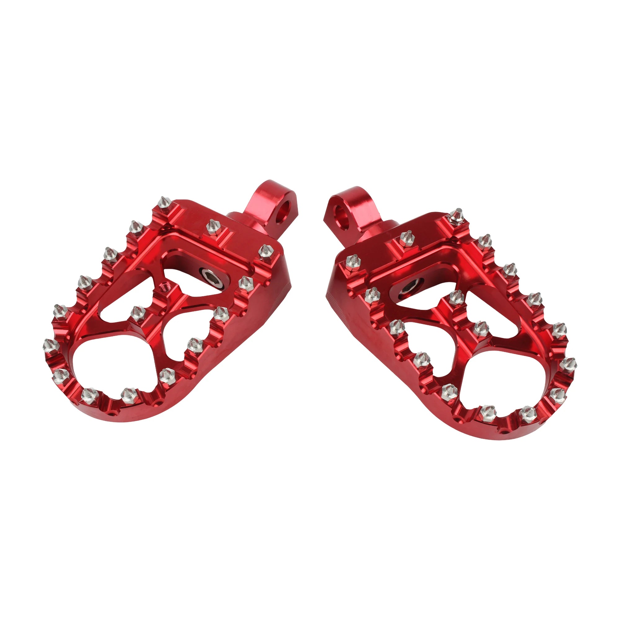 Harley-Davidson Wide Fat Foot Pegs – 360° Rotatable – Dyna / Fat Bob / Softail / Sportster / Street Bob – CNC Aluminum + Stainless Steel – 57mm Wide – 5 Colors – $51