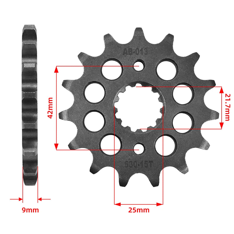 530 Front Sprocket 14T–17T Suzuki GSX