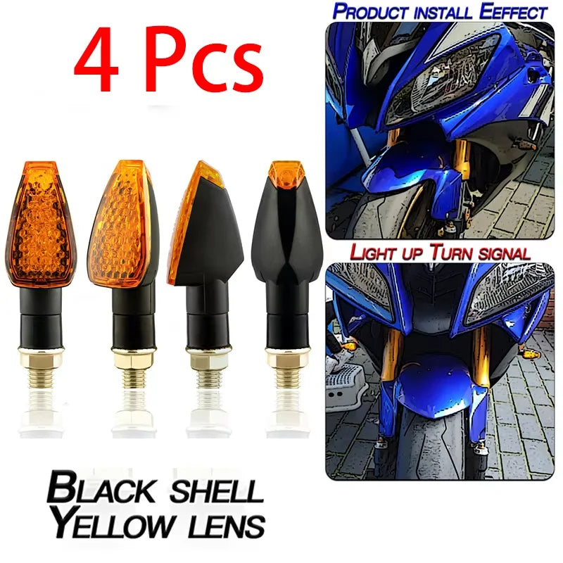 LED Turn Signal Bulbs – 12V Amber 10mm Universal Motorcycle Indicator