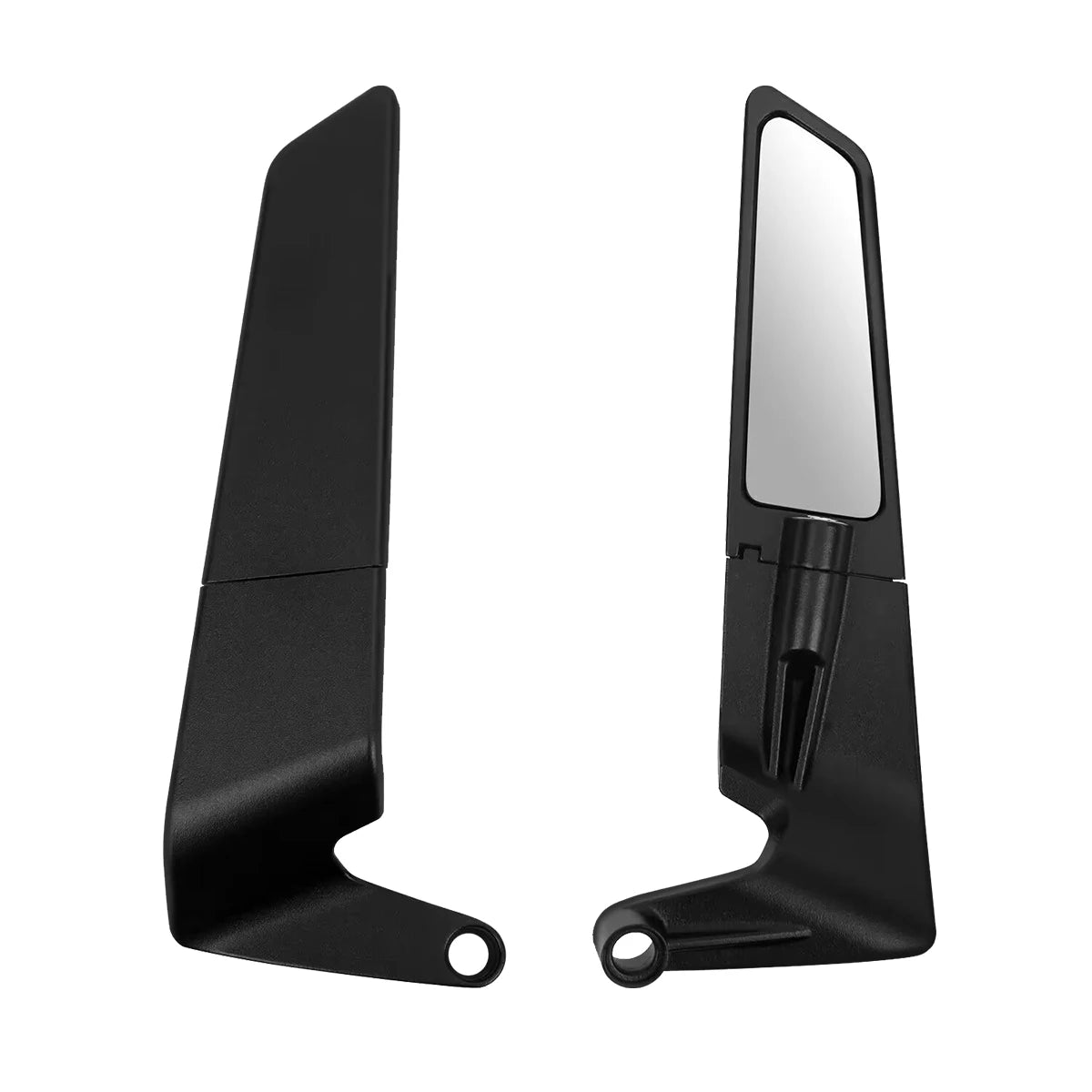 HVLMHA Yamaha MT-07 MT-09 MT-10 Stealth Winglet Rotatable Motorcycle Mirror CNC Aluminium Adjustable Rearview Motorcycle Mirror Kit 2021-2023