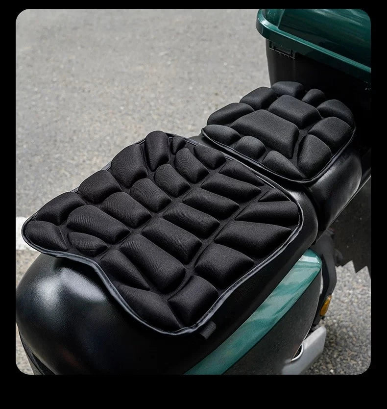 SEAMETAL Universal Motorcycle Gel Seat Cover 3D Breathable Comfort Cushion Shock Absorber Pad Anti-Slip Bike Saddle Protector