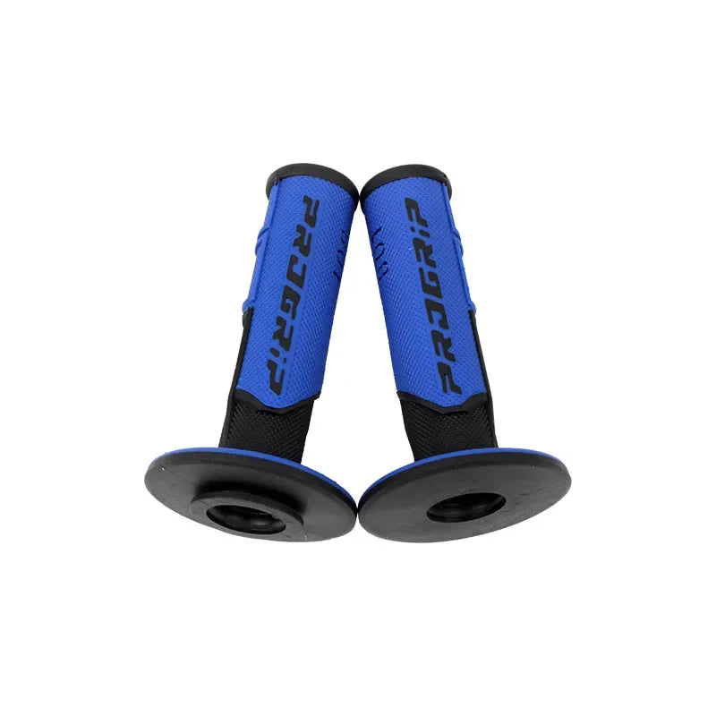 Motorcycle Handlebar Grips Universal Left 22mm Right 24mm 7/8" Rubber Tacky Gel Anti-Slip Vibration Reduction Off-Road Hand Grips Direct Install for Motorcycle ATV Motocross Dirt Bike – 7 Colors