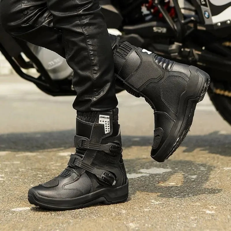 Riding Boots – Waterproof Anti-Slip Off-Road Motorcycle Boots for Outdoor Riding