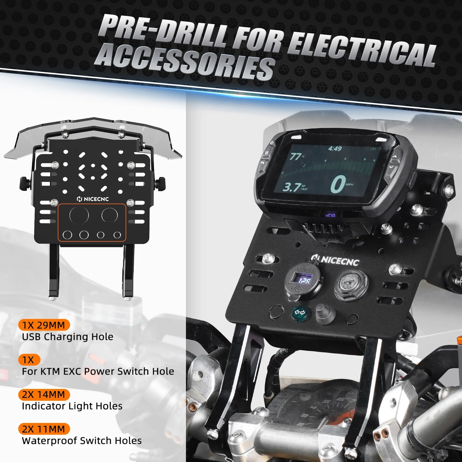 GPS Mount Bracket – Mini Fairing Kit for Beta, Honda & More