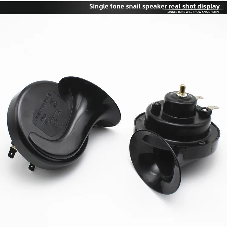 Motorcycle Horn – 12V Universal Snail-Shaped High-Pitched Waterproof Horn
