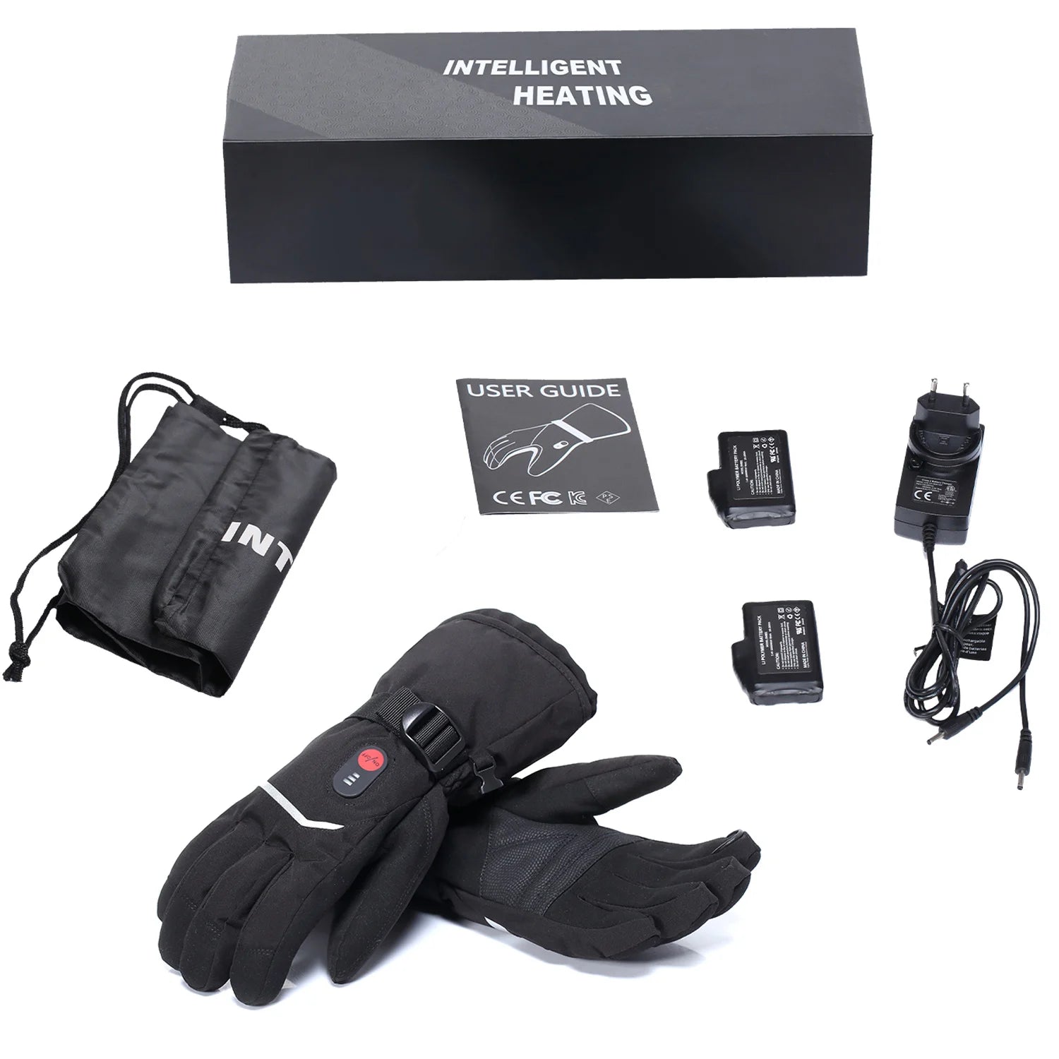 SNOW DEER Winter Heated Gloves Women Men Electric Motorcycles Thermal Ski Glove Heating Waterproof Rechargeable Battery Charger