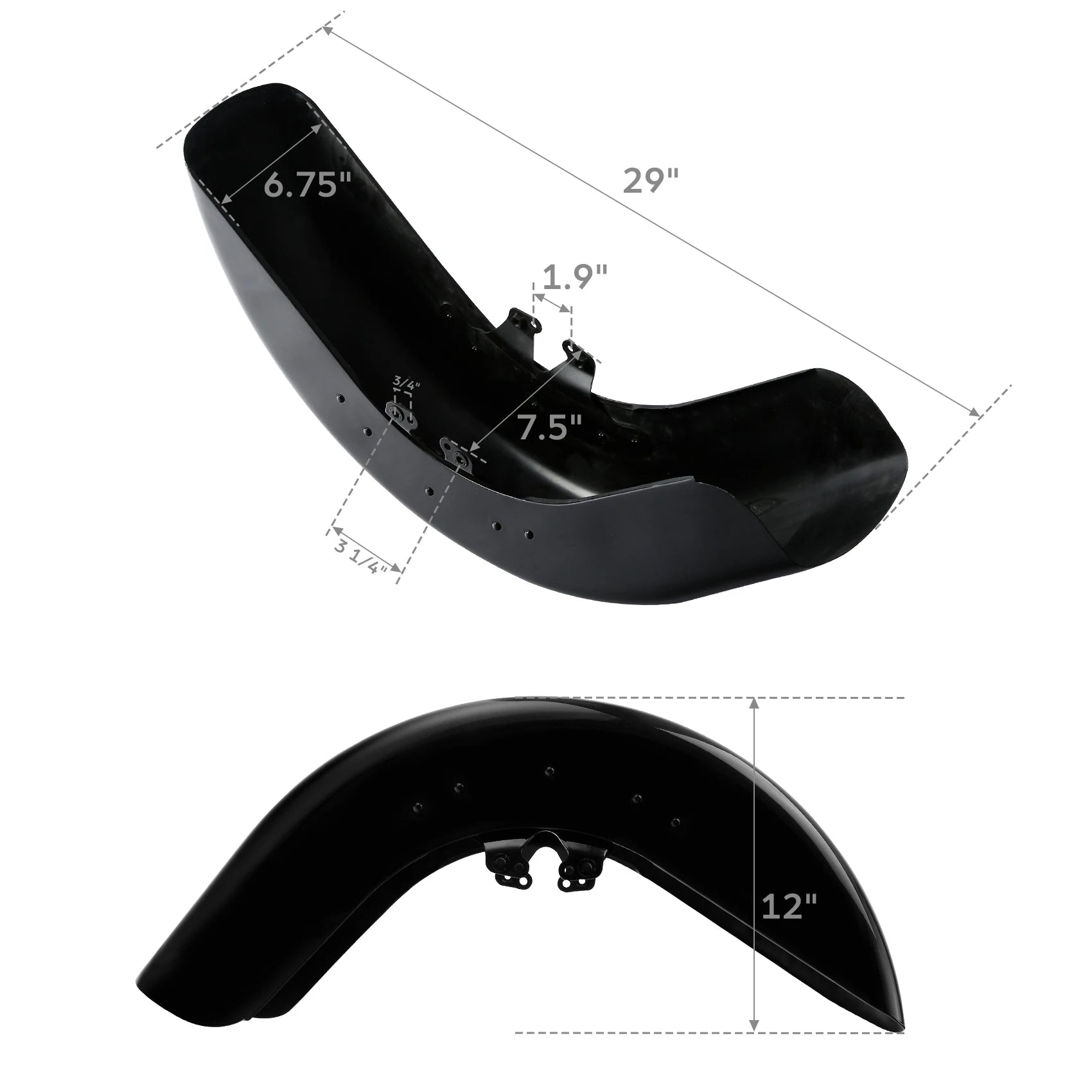 Front Fender For Harley Touring Street Glide 2014-2023 Road Glide 2015-2023 Motorcycle