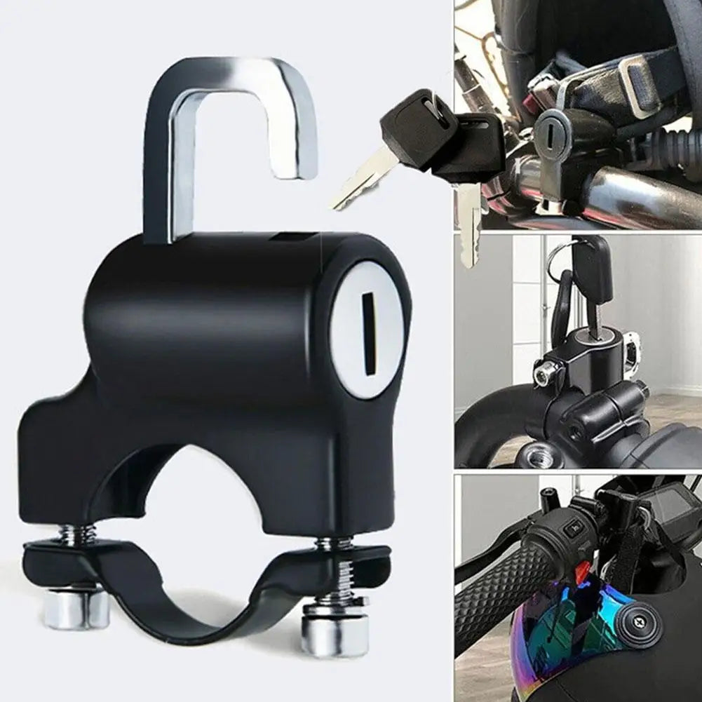Helmet Lock for Motorcycle Scooter Atv Bicycle Universal Security Anti-theft Handlebar Lock 20mm-26mm with Keys Handle Locks