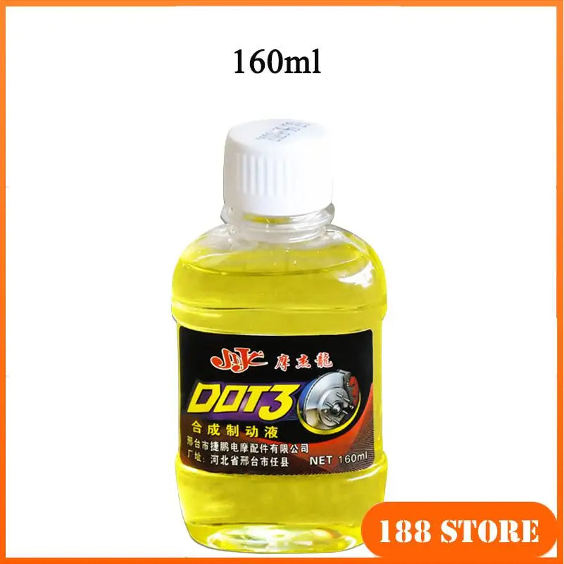 Motorcycle & Electric Bike Brake Fluid – Disc Brake Hydraulic Brake Oil – 100ml / 160ml / 280ml / 500ml – $25–40