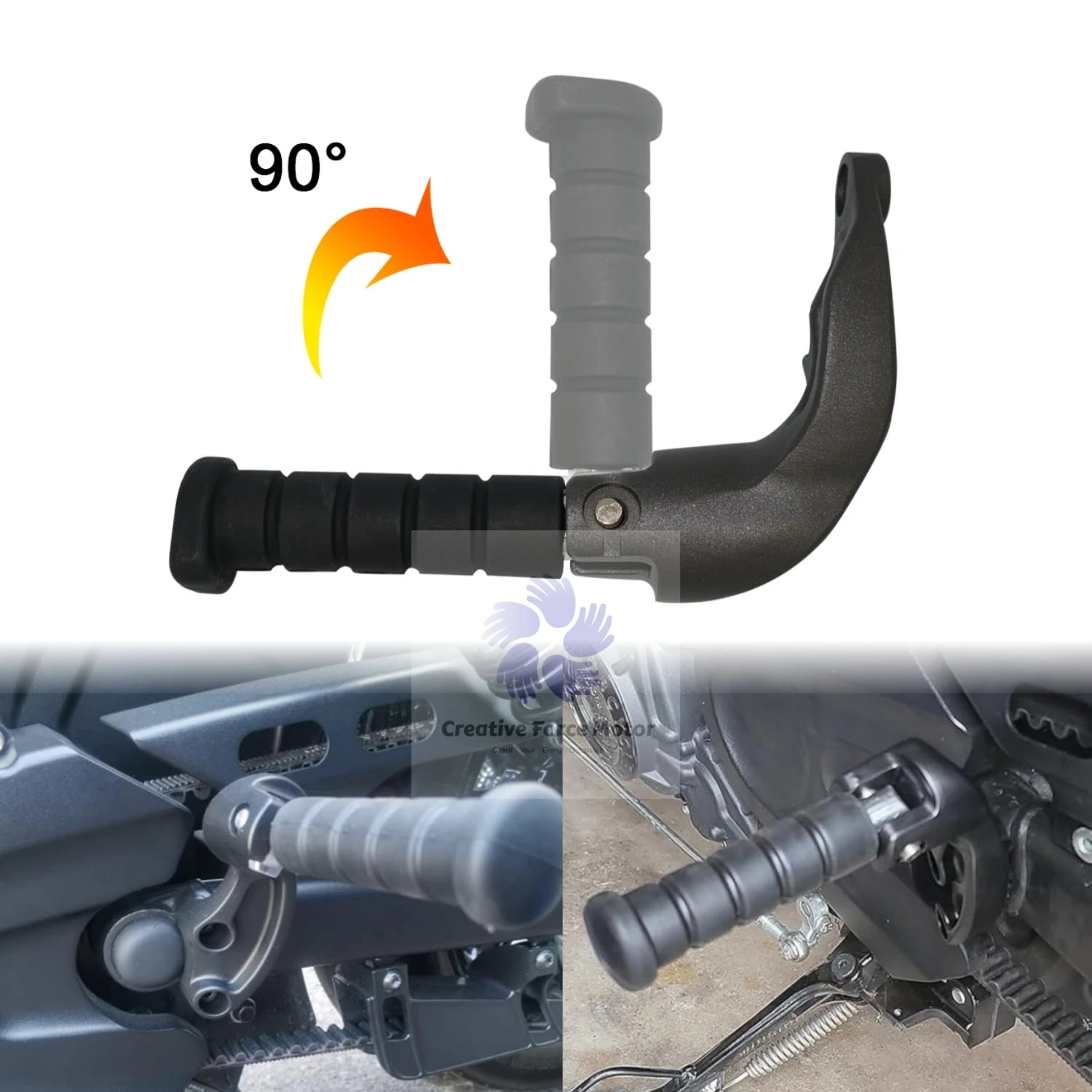 Indian Scout Rear Passenger Foot Pegs + Mount – Scout / Scout Bobber / Scout Sixty / Scout Rogue – 2015–2024 – Foldable Titanium Alloy – Metallic Black or Titanium Gray – $84–$85