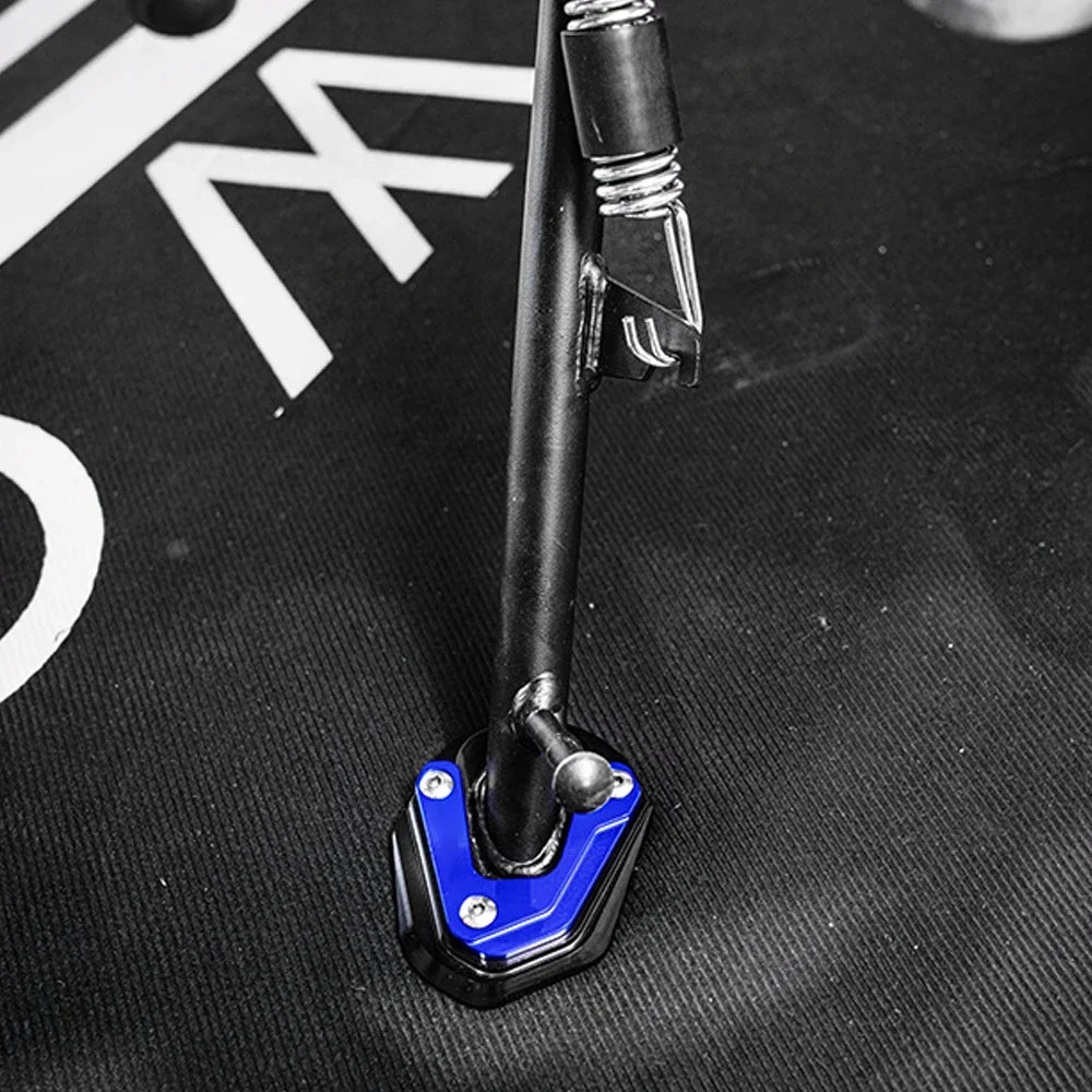 For Loncin Voge DS525X DS900X DS625X Accessories Motorcycle Stand Extension Kickstand Pad DS 525X 900X 625X DSX 525 900 525DSX – MOWOK CNC Aluminum Gold Sky Blue Grey Red Blue Black