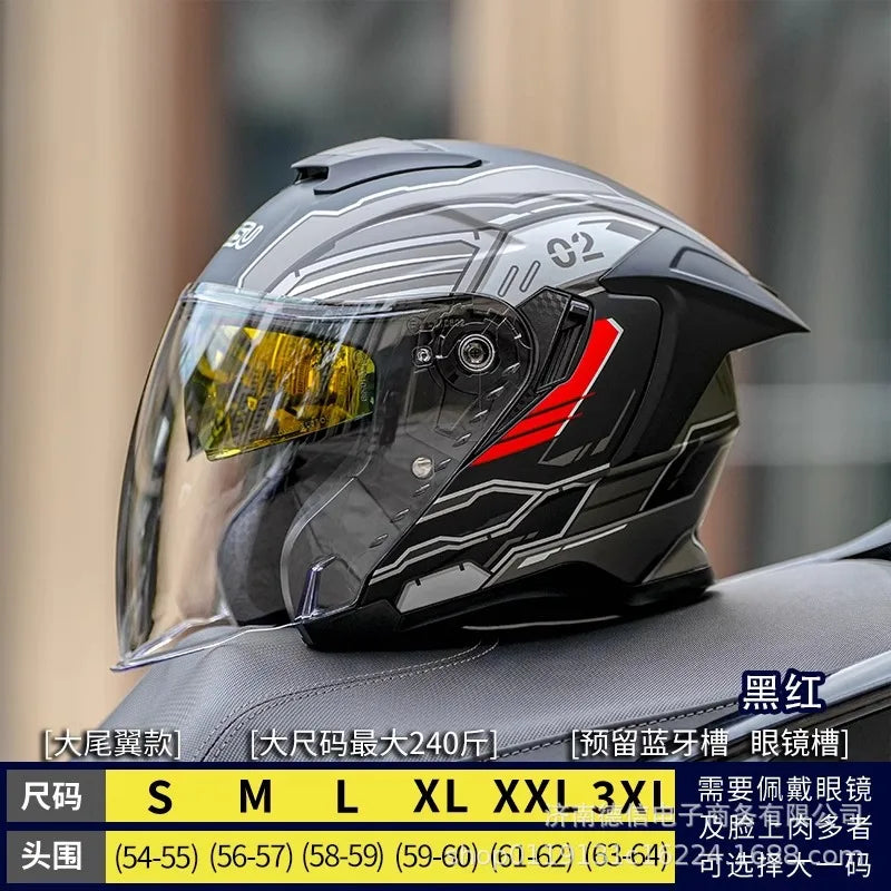 Half Helmet for Electric Vehicles with Extended Sizing