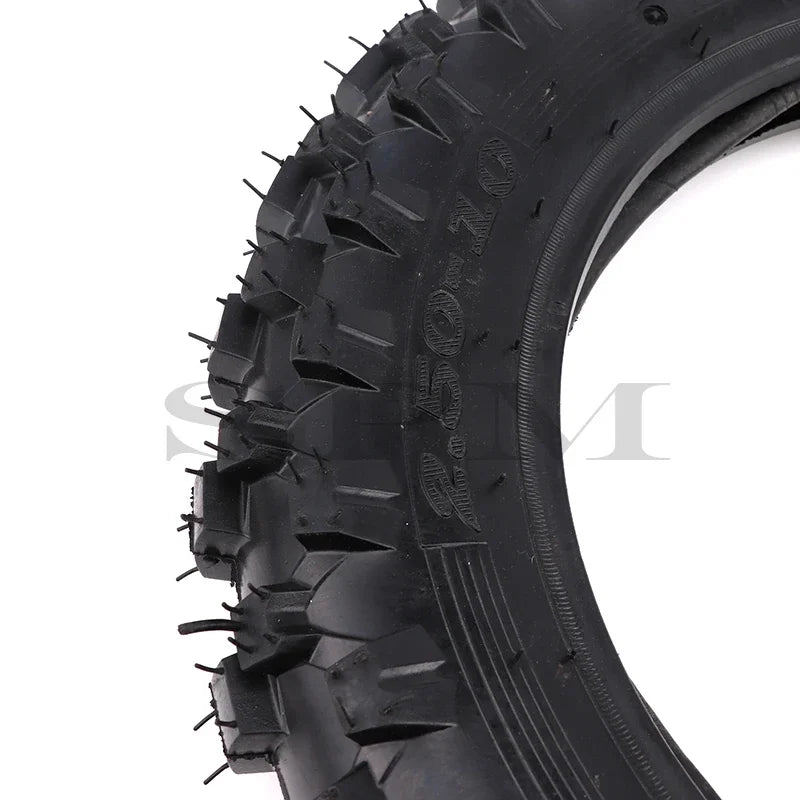 2.50-10 10" Motorcycle Tire with Inner Tube – Front/Rear for Motocross, Dirt & Pit Bikes