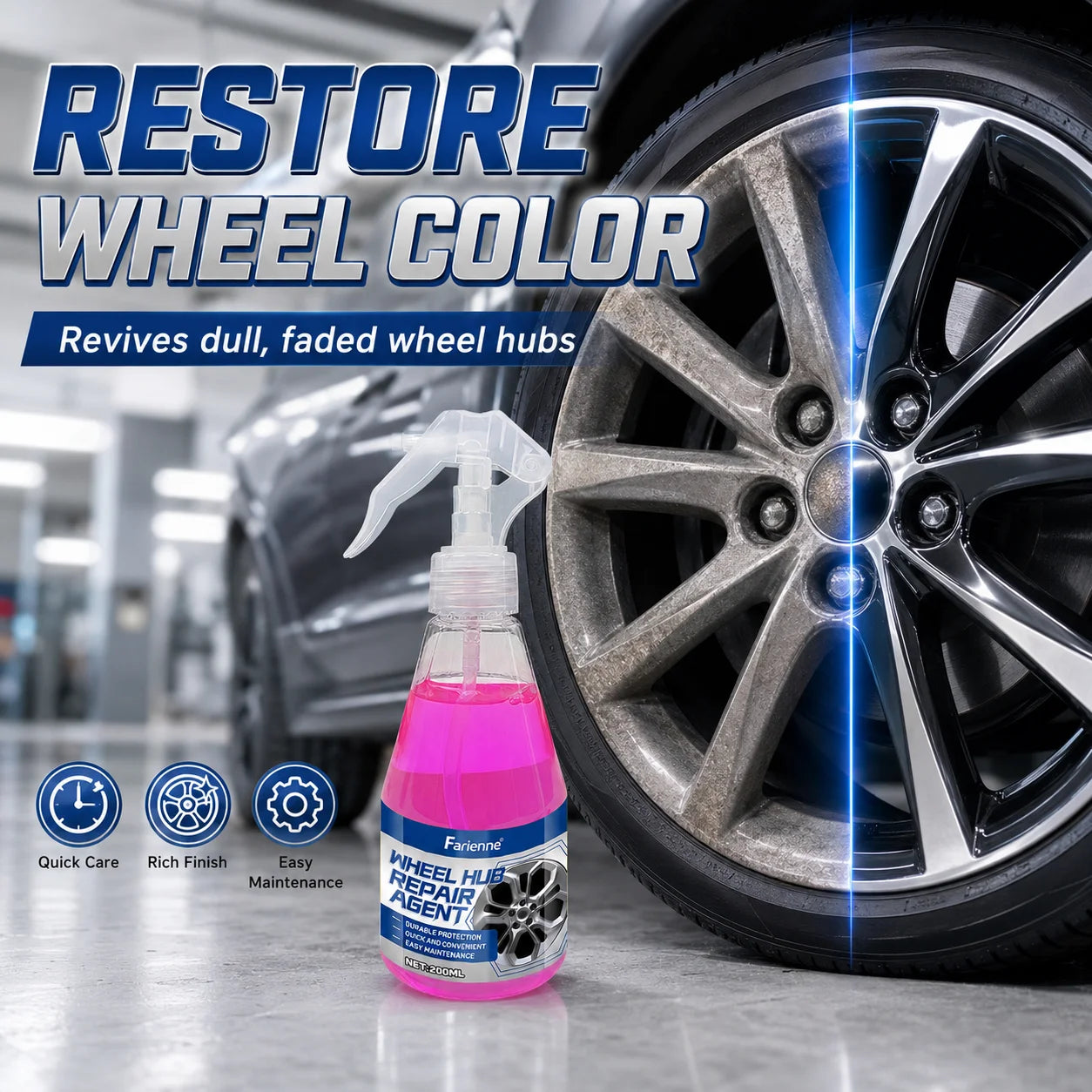 FARIENNE Auto Aluminum Wheel Cleaner - 200ml