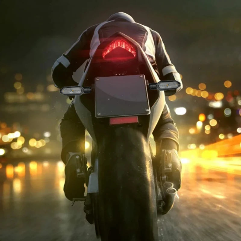 LED Turn Signal Bulbs – 12V Dual Color DRL Amber Flowing Motorcycle Light