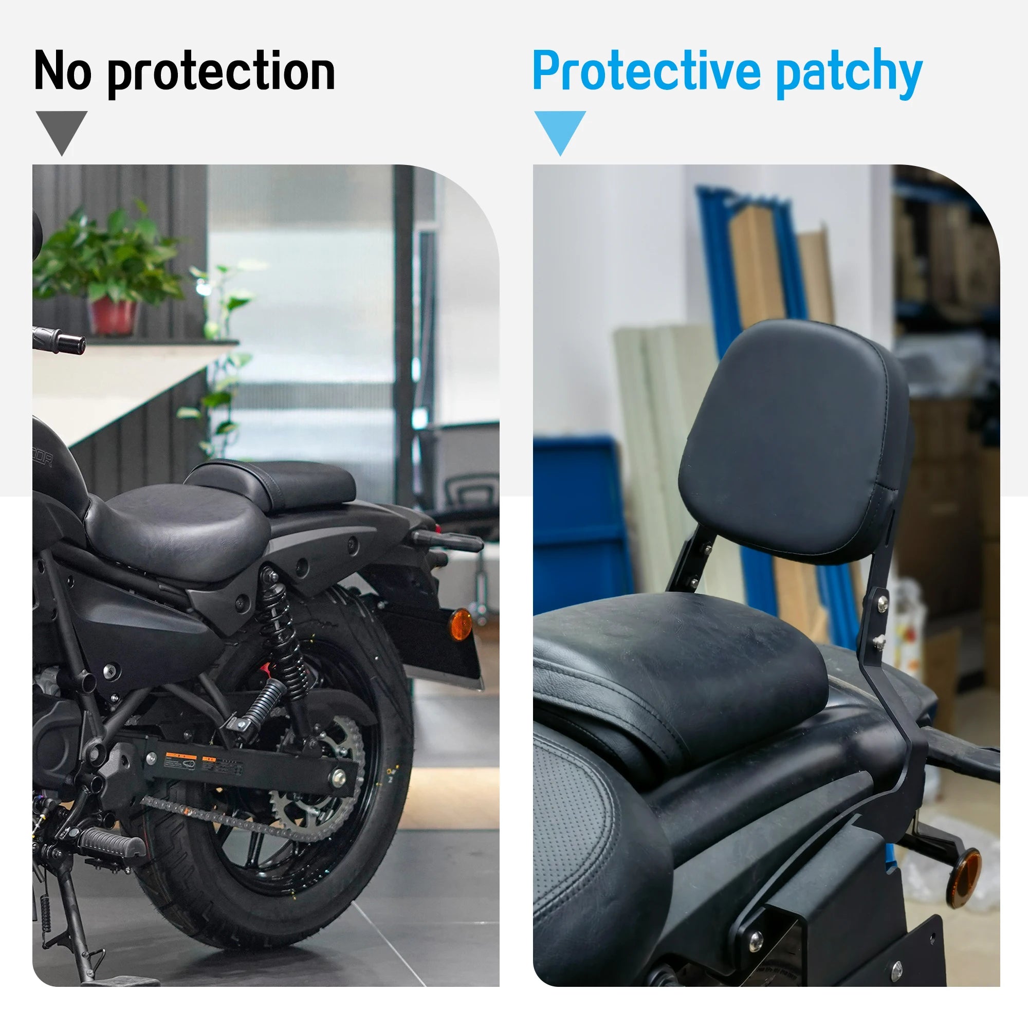 For Kawasaki Eliminator 500 2024 2025 Motorcycle Eliminator 500 Rear Passenger Detachables Backrest Sissy Bar With Cushion Pad