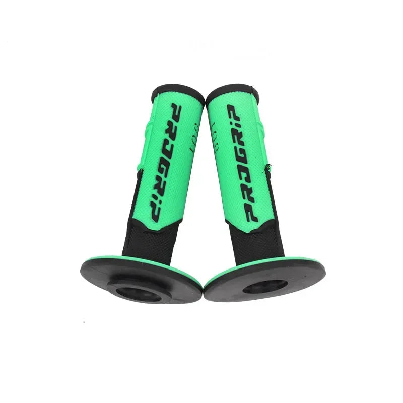 Motorcycle Handlebar Grips Universal Left 22mm Right 24mm 7/8" Rubber Tacky Gel Anti-Slip Vibration Reduction Off-Road Hand Grips Direct Install for Motorcycle ATV Motocross Dirt Bike – 7 Colors